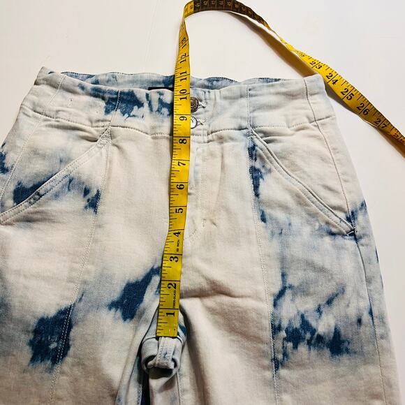 Veronica Beard Khaille Tie Dye High Rise Straight Leg Crop Jeans Size 25 NWT - Picture 5 of 14